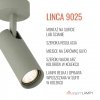 Reflektor sufitowy natynkowy regulowana tuba zielony minimalistyczny uniwersalny LINCA 9025 Argon